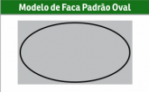 Corte Oval Cartão Visita - 1000 unidades