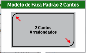 Corte  2 cantos Cartão Visita - 1000 unidades