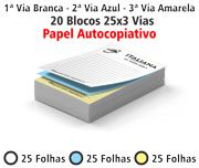 20 - 10x15 - Blocos e Talões Autocopiativos - 3 Vias