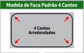 Corte  4 cantos Cartão Visita - 1000 unidades